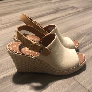 Toms Natural Oxford Monica Wedges